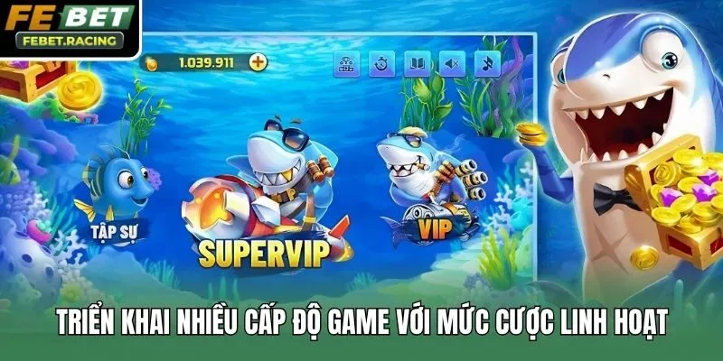 Triển khai nhiều cấp độ game với mức cược linh hoạt